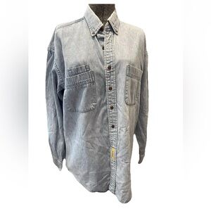 Original BD Baggies mens denim chambray casual button down shirt size M-90s-retr